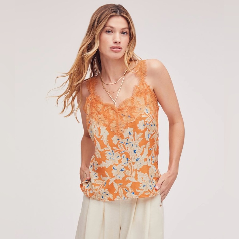 BRAND NEW Sam Edelman Orange Floral Top